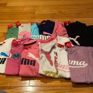 12 Puma short sleeve tees size M